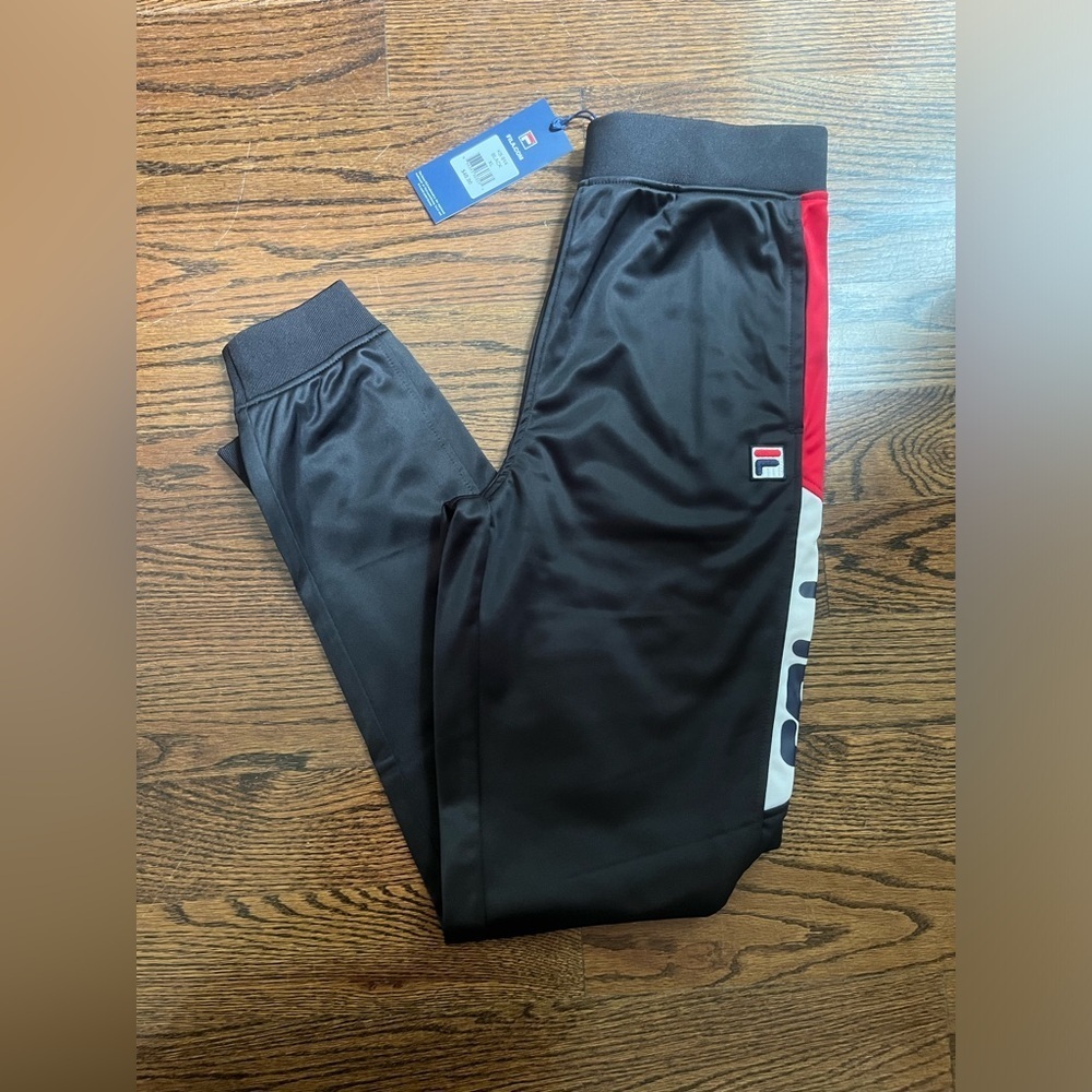 Fila boys track pants size XL Black NWT